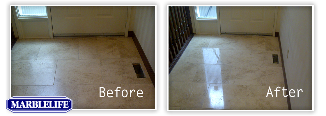 Travertine Before & After - 7